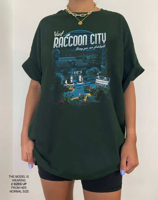 Vintage Visit Raccoon City shirt, Visit Raccoon City Retro Shirt