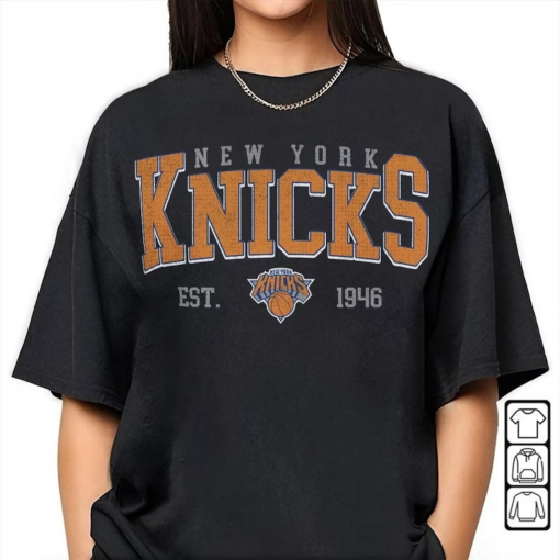 Retro New York Knicks Shirt, Crewneck New York Knicks Sweatshirt, Hoodie Retro For Women And Men Basketball