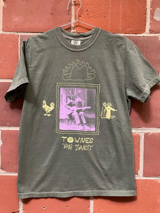 Townes Van Zandt fan art shirt