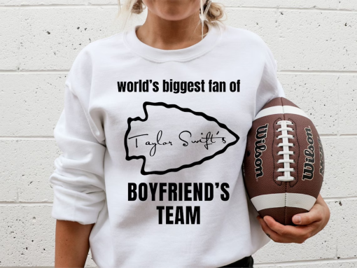 Biggest Fan of Taylors Boyfriend SVG, Travis Kelce Svg, Chiefs Football PNG, Swiftie Gift, Cute Football Shirt, Gift for Taylor Swift Fan