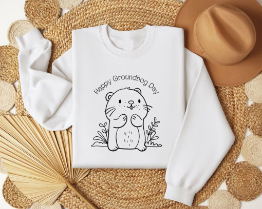 Happy Groundhog Day Shirt, Groundhog Days Gift, Funny Groundhog Tee, Animal Lover Tshirt, Animal Lover Gift