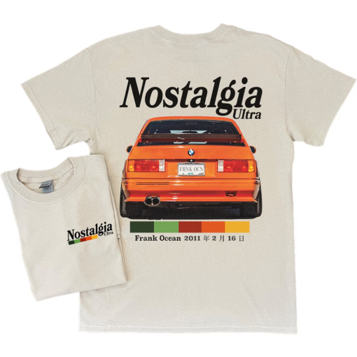 NOSTALGIA ULTRA v2 Front & Back Design Short Sleeve Shirt | blond album | music gift | vintage style tee | Blonded | Trends Original Design