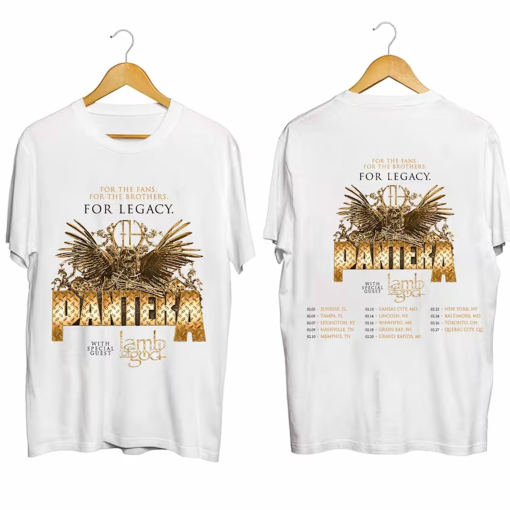 Pantera 2024 Tour With Lamp Of God Shirt, Pantera Band Shirt For Fan, Pantera Metal Rock 2024 Shirt Concert, Pantera Fan Shirt