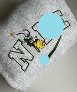 Bee Embroidered Sweatshirt Gift, Embroidered Bee Sweater,…