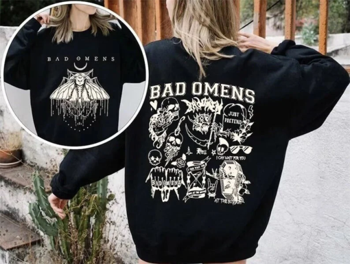 Vintage Bad Omens Shirt, Bad Omens Concrete Forever Tour 2023 Shirt, Bad Omens Rock Music Shirt, Fade Reaper Tee, Wraith Bad Omens Shirt