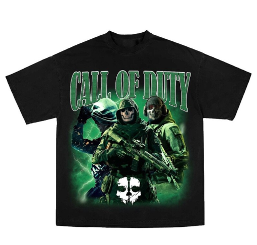 Vintage call of duty unisex T-shirt , ghost shirt , mw2 shirt , vintage sweatshirt , oversized shirt , long-sleeved shirt ,