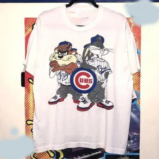 Vintage Style Chicago Cubs Looney Tunes Shirt, Chicago Cubs Sport Shirt, Game day shirt, Gift For Fans