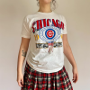 vintage Chicago Cubs / 80s Cubs shirt / 1980s Chicago Cubs heather grey single stitch t shirt Medium