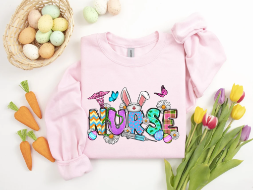 Easter Nurse Gift Shirt, Bunny Nurse Sweatshirt, Peeps Nurse Shirt, Easter Nurse Shirt, Nurse Easter Shirt, Easter Gift For Nurse