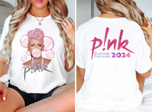 P!nk Pink Singer Summer Carnival 2024 Tour Shirt,Pink Fan Lovers Shirt,Music Tour 2024 Shirt,Trustfall Album Shirt,Concert 2024 P!nk shirt