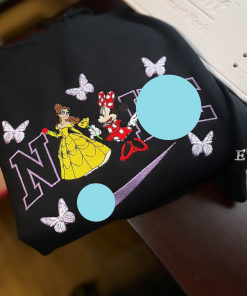 Mi/nn/ie and Be/l/le embroidered sweatshirt