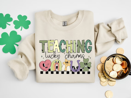 Teaching Lucky Charms Sweatshirt, Lucky Teacher Sweatshirt, Saint Patrick’s Day Teacher Sweatshirt, Teachers Lucky Charms Sweatshirt Gifts