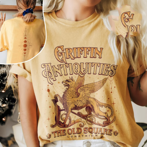 Griffin Antiquities Crescent City Comfort Colors Shirt, Lunathion Crescent City Shirt, Bryce Quinlan Merch, House Of Earth And Blood