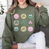 Comfort Colors® Shamrock St Patrick’s Day tee, Shamrock shirt, st patty’s day shirt, Lucky shirt, Trendy Oversized Vintage Shirt, Moss Green