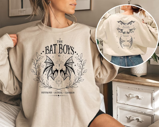 The Bat Boys Shirt, Vintage Acotar Bookish Sweatshirt, The Night Court Illyrians, A Court of Thorn and Roses Rhysand Cassian Azriel