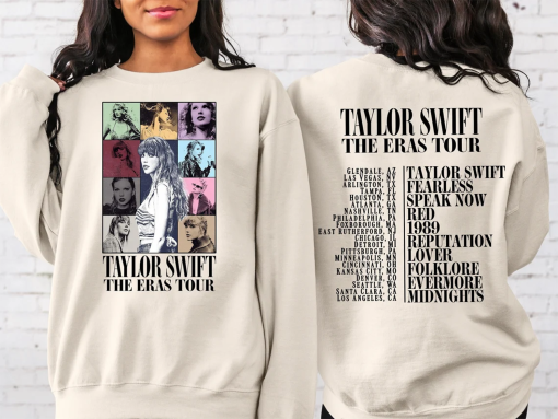 Two Sided The Eras Tour Concert Sweatshirt, Taylor Swift Sweatshirt, Taylor Swift Eras Tour Movie Sweatshirt, Ts Merch Shirt, Swiftie Shirt