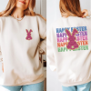 Floral Easter Bunny Sweatshirt, Cute Easter Bunny Sweatshirt ,Happy Easter Shirt, Womens Easter Gift, Easter Sweatshirt, Teacher Easter Gift