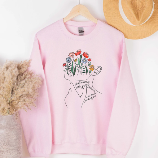 Zach Bryan Sweatshirt, Z.B Concert Gift, Find Someone Who Grows Flowers in the Darkest Parts of You, Country Music, American Heartbreak Tee