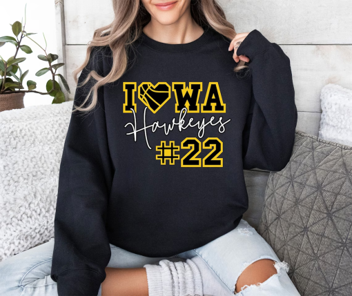 Caitlyn Clark #22 Iowa Hawkeyes Sweater | Iowa hawkeyes sweater | Womens basketball sweater