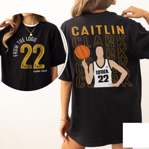 Caitlin Clark Shirt, From The Logo 22 Caitlin Clark T-Shirt, Caitlin Clark fan shirt, American Clark 22 Basketball