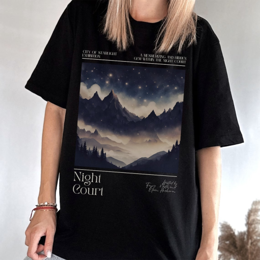 Comfort Colors Night Court Shirt SJM Licensed ACOTAR Shirt Velaris Shirt Velaris T Shirt Acotar Merchandise Bookish Merch Acotar Gifts