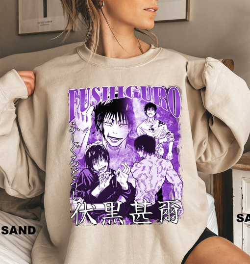 Vintage Toji Fushiguro Shirt, Sweatshirt, Hoodie, Toji Shirt, Fushiguro Shirt, Anime Shirt, Manga Shirt, Anime Fan Gifts Shirt