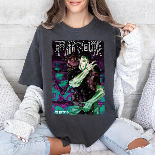 Fushiguro Toji Anime Shirt, Anime Lover Shirt, Anime Sweatshirt, Anime Manga Shirt, Anime Toji Gift Men and Women T-shirt