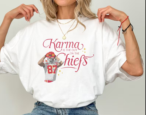 Kelce Karma is the guys on the chiefs shirt