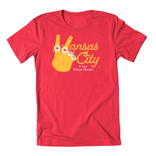 Kansas City 4-Time World Champs T-Shirt