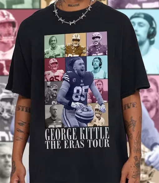 George Kittle The Eras Tour Shirt, George Kittle Shirt, Vintage 90s Graphic Sport Tee, Football Bootleg Gift 24