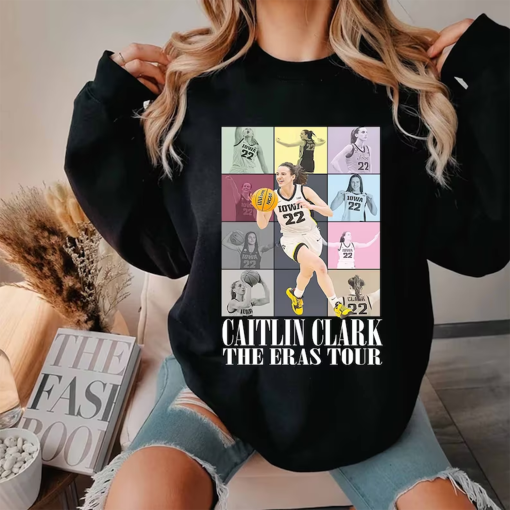 22 Caitlin Basketball Sweatshirt, American Basketball Sweatshirt, Clark 22 Basketball Shirt, Caitlin The Eras Tour Shirt