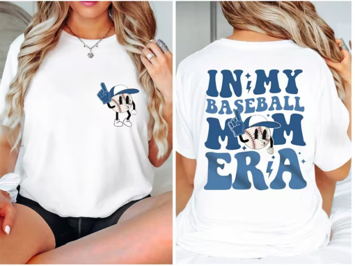 Baseball Mom Era Sweatshirt and Shirt, Baseball Jersey Mom Era Shirt, Game Day Woman Baseball Shirt, Baseball Mama Sweatshirt, Gift for Mama