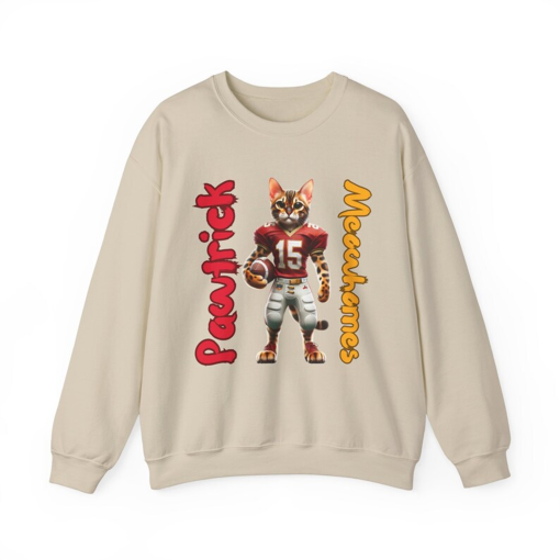 PAWTRICK MEOWHOMES Crewneck Sweatshirt for cat lovers, anime fans, office apparel ootd, game day shirt Patrick Mahomes parody