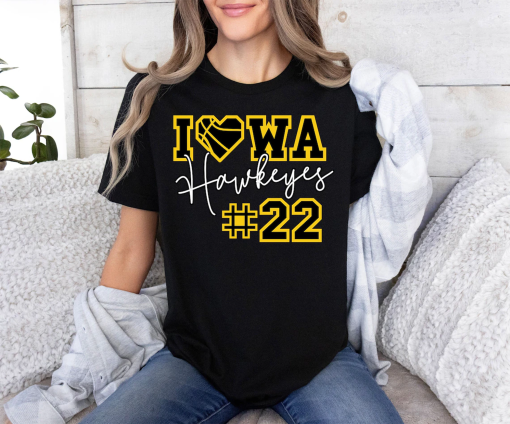 Caitlyn Clark Shirt | Iowa Hawkeyes Womens Basketball Shirt | #22