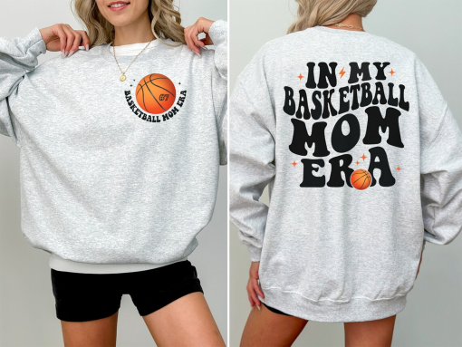 Custom Basketball Mom Sweatshirt, Personalized Basketball Shirt, Game Day Basketball Hoodie, Number Basketball Sweatshirt,Basketball Mom Tee