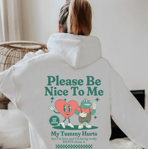 My Tummy Hurts Hoodie Tummy Ache Survivor Tummy Hurt But Brave Frog Hoodie My Tummy Hurt IBS Tummy Problem Chronic Illness Rare Disease