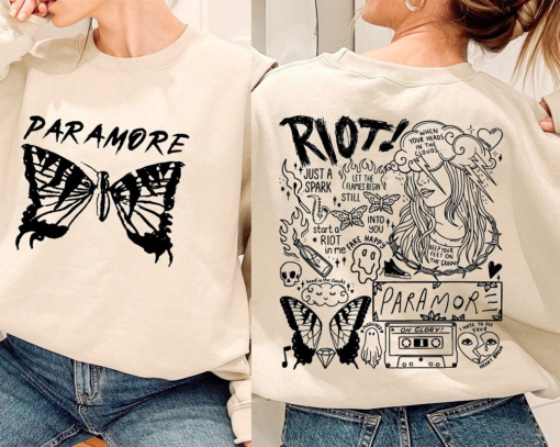 Para-m0re Doodle Art Sweatshirt, Para-m0re Album Lyrics Merch Hoodie, Hayley Shirt, Williams Fan Tee, Music Tour 2023