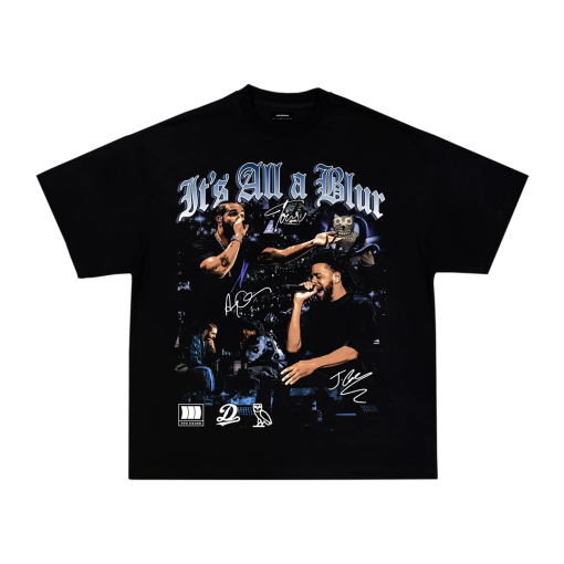 It’s All A Blur Big as the What 2024 Tour Drake J Cole Fan Rap T-Shirt