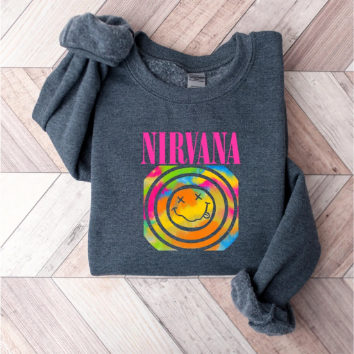 Nirvana Sweatshirt, Nirvana Smiley Face sweatshirt, Nirvana Youth Shirt, Nirvana Toddler sweatshirt