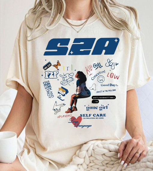 Vintage SZA SOS shirt,Unisex Graphic Tee,Singer Graphic tee,Good Days T-Shirt,Retro American Rapper shirt,Rap Hip Hop Bootleg Gift