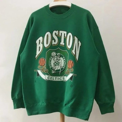 Vintage 90s Boston Celtics Basketball Crewneck Sweatshirt, Boston Celtics Shirt, Game Day Shirt, Gildan Sweatshirt, Basketball Lover Gift