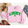 Lucky Vibes With Smile Face Funny Saint Patrick’s Day Unique Sweatshirt