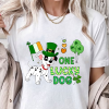 lucky vibes with cute shamrock funny saint patrick’s day unique sweatshirt