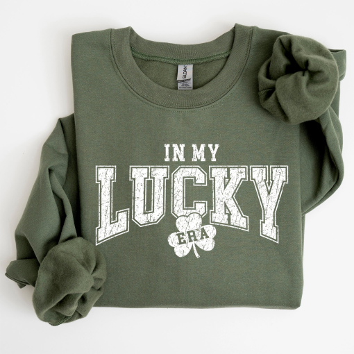 In My Lucky Era, Swiftie, St Patrick’s Day Sweatshirt