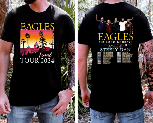 The Eagles 2024 Tour Shirt, Eagles Long Goodbye Tour 2024 Unisex Shirt, The Eagles Band, The Eagles 2024 Tour Shirt, 2024 Tour Fans Shirt