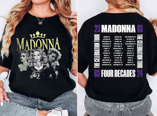 Madonna The Celebration Shirt, 2024 Tour Madonna The Celebration Shirt, Madonna Concert Tee, Tour 2024 Shirt, Madonna Concert Shirt