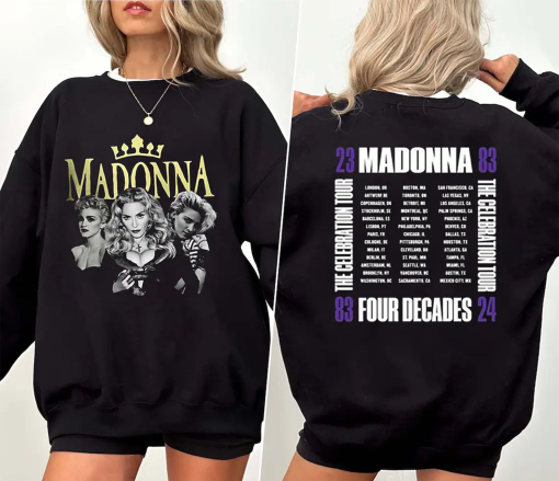 Madonna The Celebration Shirt, 2024 Tour Madonna The Celebration Shirt, Madonna Concert Tee, Tour 2024 Shirt, Madonna Concert Shirt