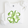 Shamrock Heart, Lucky, St Patrick’s Day Sweatshirt