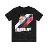 Alexey Navalny t-shirt, we wont give up, Unisex Jersey Short Sleeve Tee, Russian political prisoner, white t shirt, black, gray tee