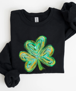 Watercolor Shamrock, Hearts, Irish, St Patrick’s Day…